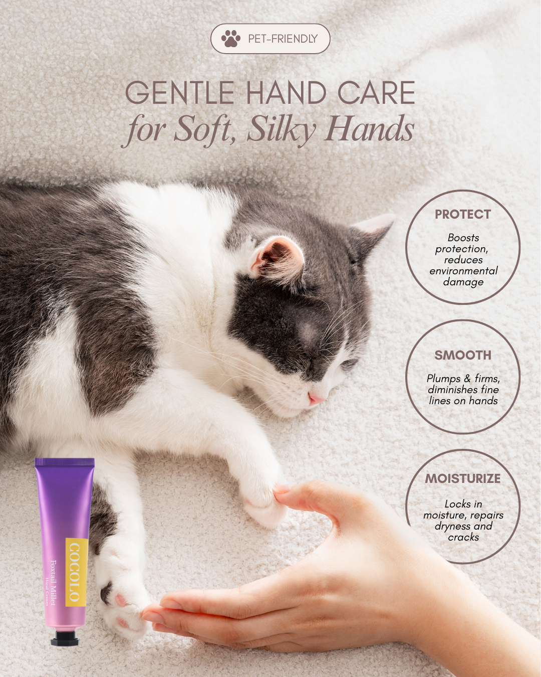 COCOLO Foxtail Millet Pet-Friendly Hand Cream
